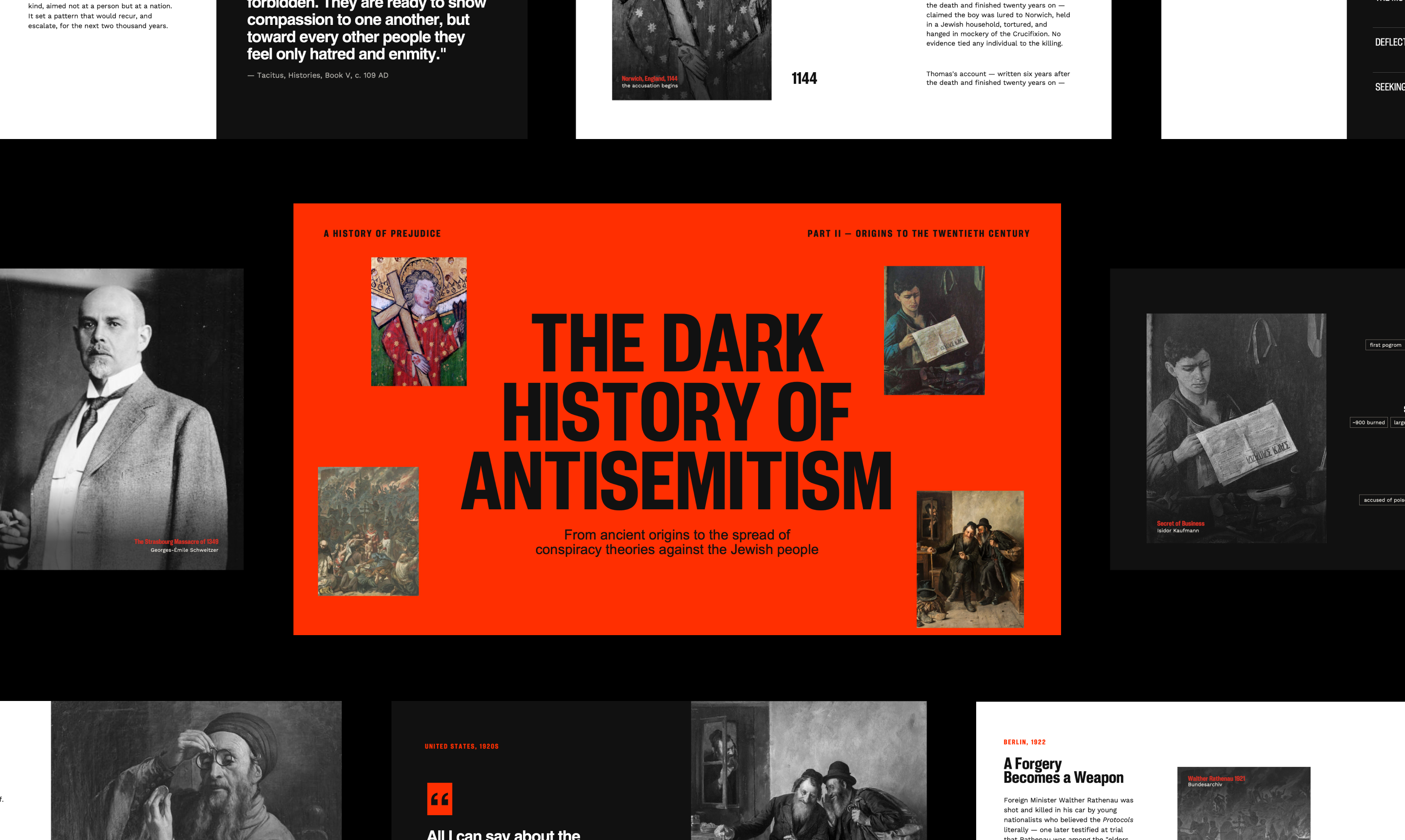 The Dark History of Antisemitism — cover slide