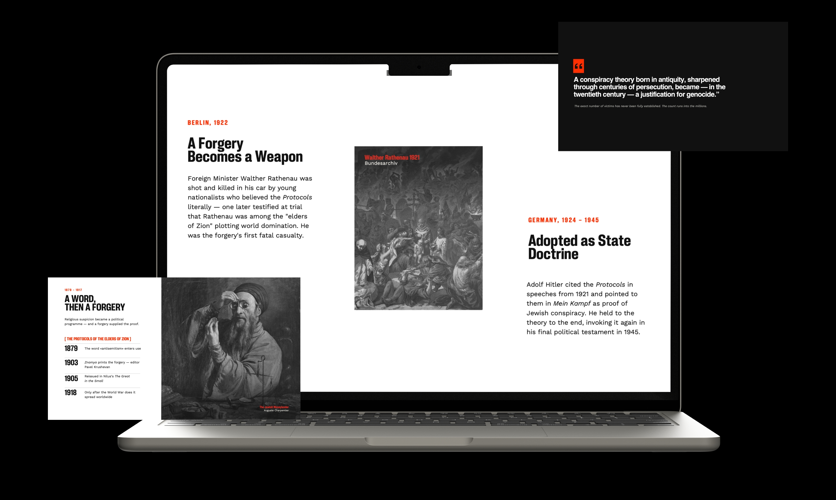 Slide — A Forgery Becomes a Weapon